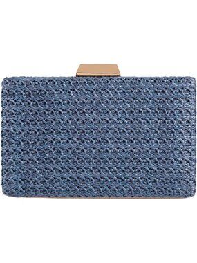 Chic Natural Straw Box Clutch | Eco-Friendly Handbag for Summer Events
